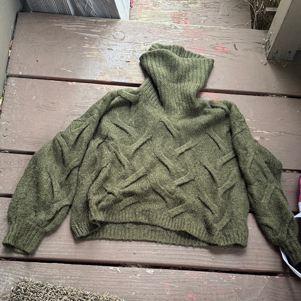 Madewell Olive Turtleneck Sweater